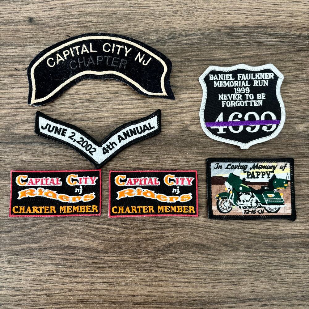 Capital City Riders NJ Patches Lot